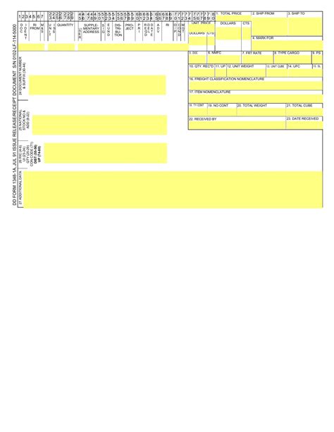 5 Ways To Fill Out Dd Form 1348 1a