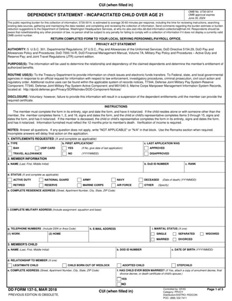 5 Ways To Fill Out Dd Form 137-5 Correctly