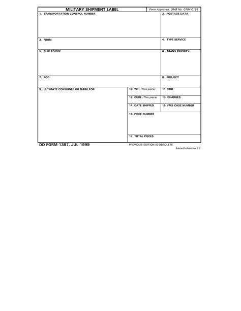 5 Ways To Fill Out Dd Form 1387 Correctly