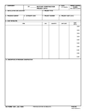 5 Ways To Fill Out Dd Form 1391 Correctly