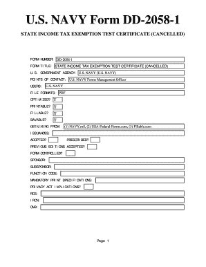 5 Ways To Fill Out Dd Form 2058 Navy