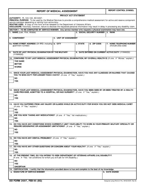 5 Ways To Fill Out Dd Form 2697 Correctly