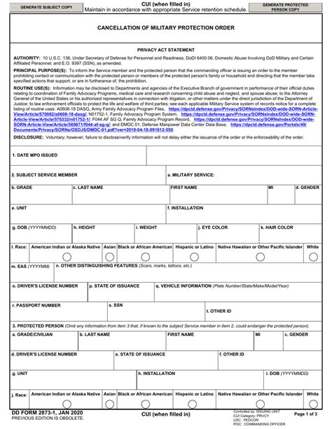 5 Ways To Fill Out Dd Form 2873 Correctly