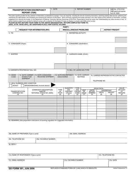 5 Ways To Fill Out Dd Form 361 Correctly