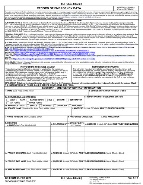 5 Ways To Fill Out Dd Form 93 Correctly