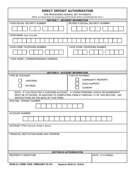 5 Ways To Fill Out Dfas Cl Form 1059