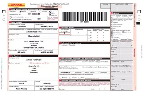 5 Ways To Fill Out Dhl International Shipping Form