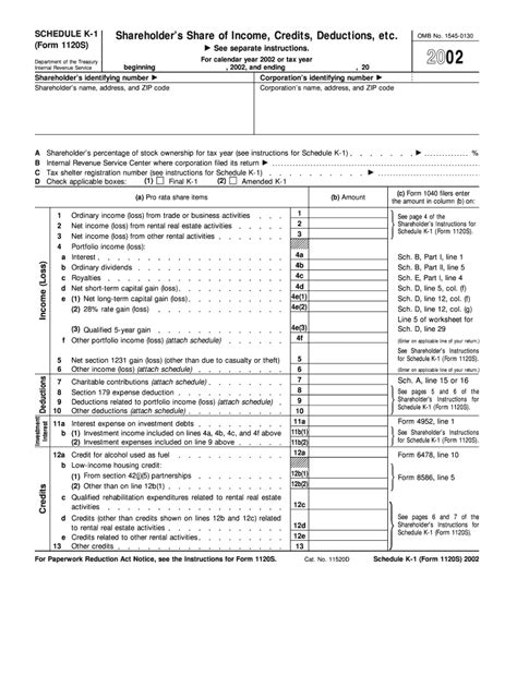 5 Ways To Fill Out Form 1120s Schedule K-1