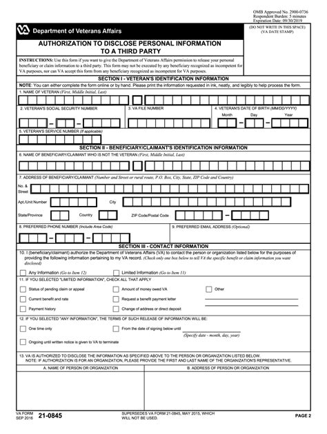 5 Ways To Fill Out Form 21-0845