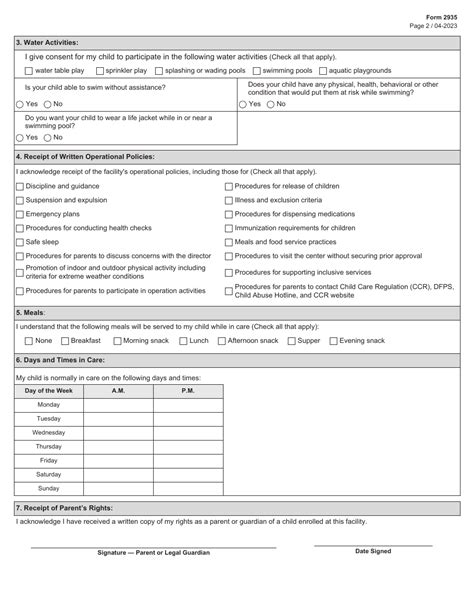 5 Ways To Fill Out Form 2935 Admission Info