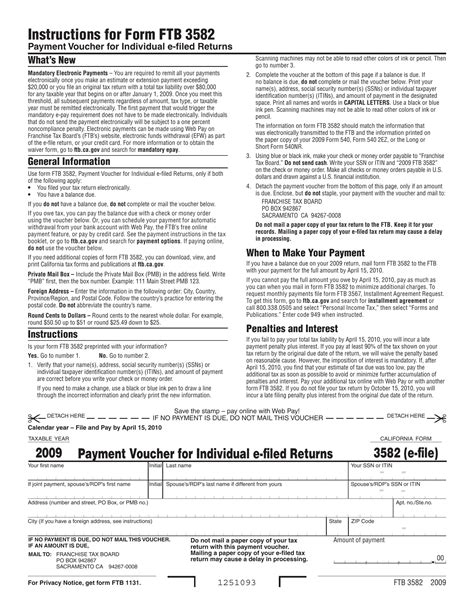 5 Ways To Fill Out Form 3582 California Correctly