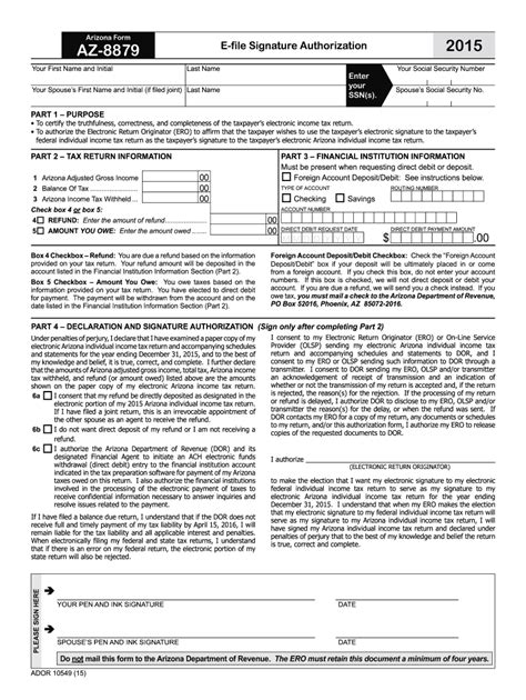 5 Ways To Fill Out Form Az-8879