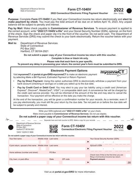 5 Ways To Fill Out Form Ct 1040v