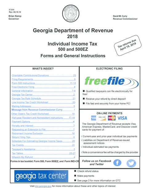 5 Ways To Fill Out Georgia State Tax Form