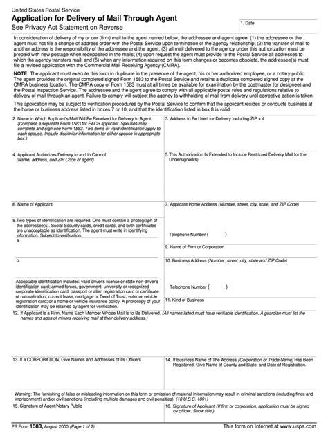 5 Ways To Fill Out Ipostal1 1583 Form