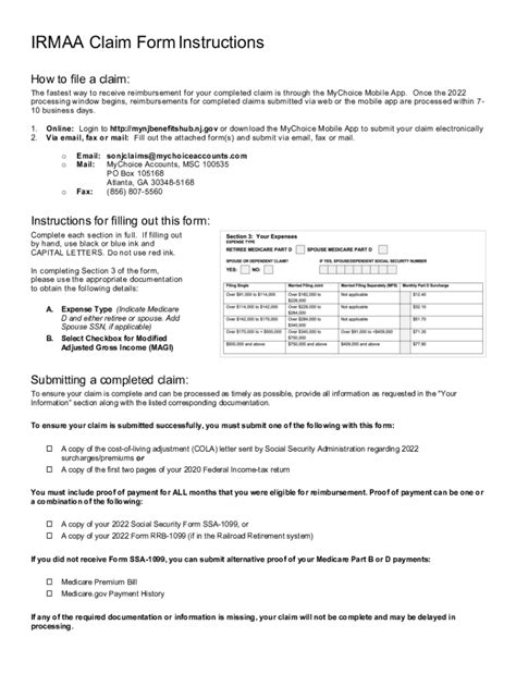 5 Ways To Fill Out Irmaa Claim Form Nj