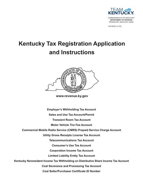 5 Ways To Fill Out Kentucky Form 10a100