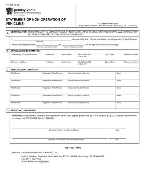 5 Ways To Fill Out Mv-221 Form Correctly