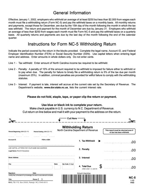 5 Ways To Fill Out Nc 5 Form Correctly