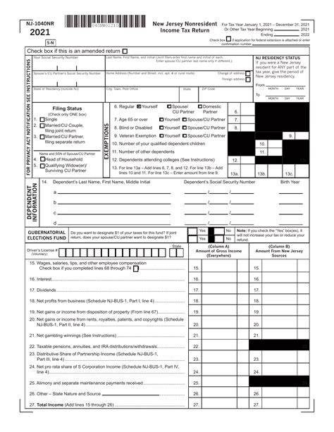 5 Ways To Fill Out Nj 1040nr Form Correctly