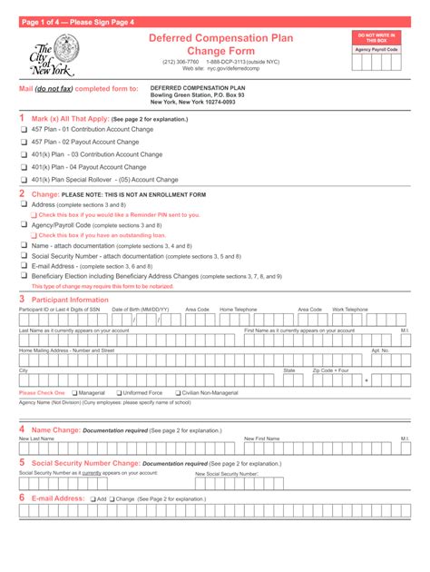 5 Ways To Fill Out Nys Deferred Comp Withdrawal Form