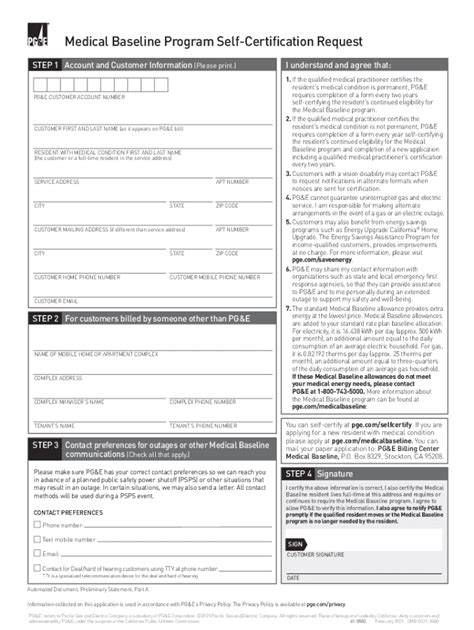 5 Ways To Fill Out Pg&E Baseline Form