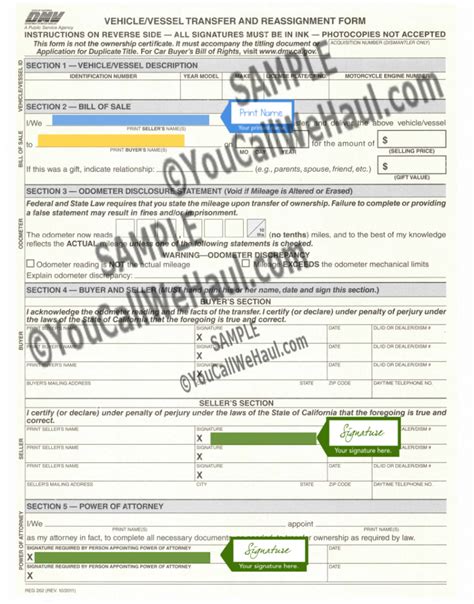 5 Ways To Fill Out Reg 262 Form Ca Dmv