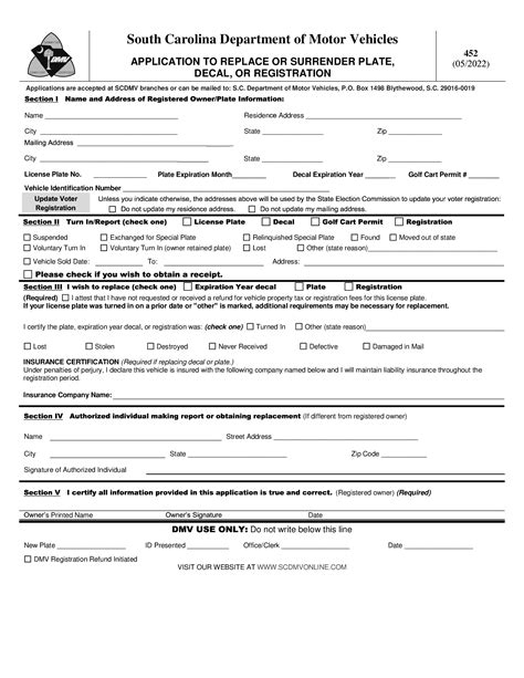 5 Ways To Fill Out Scdmv Form 416 Correctly