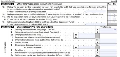 5 Ways To Fill Out Schedule K Form 1120s