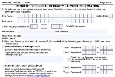 5 Ways To Fill Out Social Security Form 7050