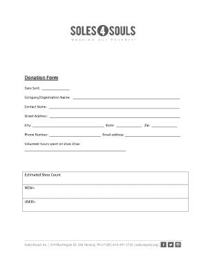 5 Ways To Fill Out Soles4souls Donation Form