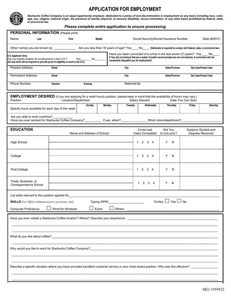 5 Ways To Fill Out Starbucks Accommodation Form