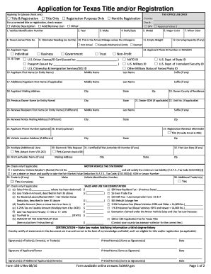 5 Ways To Fill Out Texas 130u Form Correctly