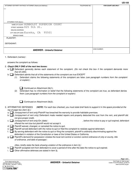 5 Ways To Fill Out Ud-105 Form California