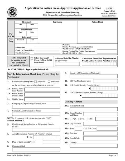 5 Ways To Fill Out Uscis Form I-824