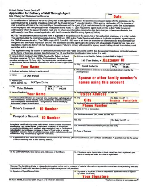 5 Ways To Fill Out Usps Form 1583 For Ipostal1