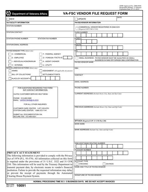 5 Ways To Fill Out Va 10091 Form Correctly