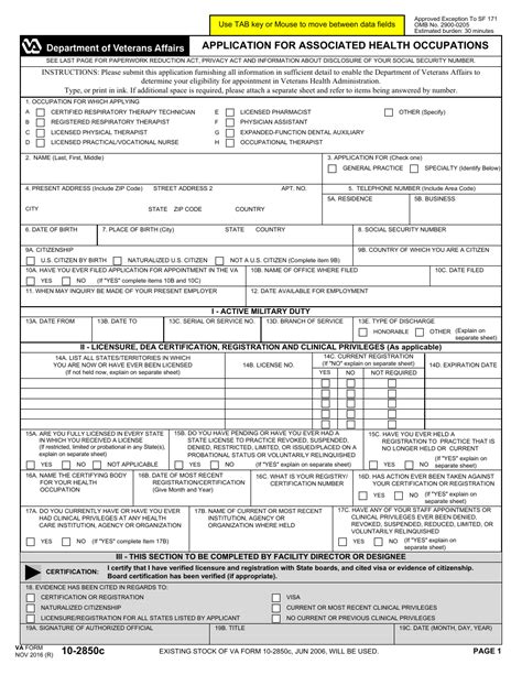 5 Ways To Fill Out Va Form 10-2850c Correctly