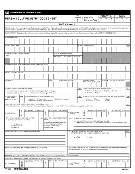 5 Ways To Fill Out Va Form 10-9009a