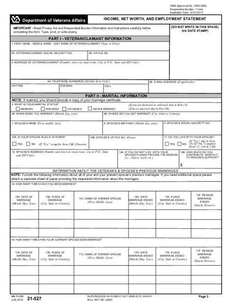 5 Ways To Fill Out Va Form 21-527ez