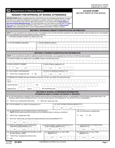 5 Ways To Fill Out Va Form 21-674 Correctly