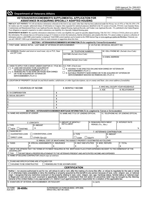 5 Ways To Fill Out Va Form 26-4555c Correctly