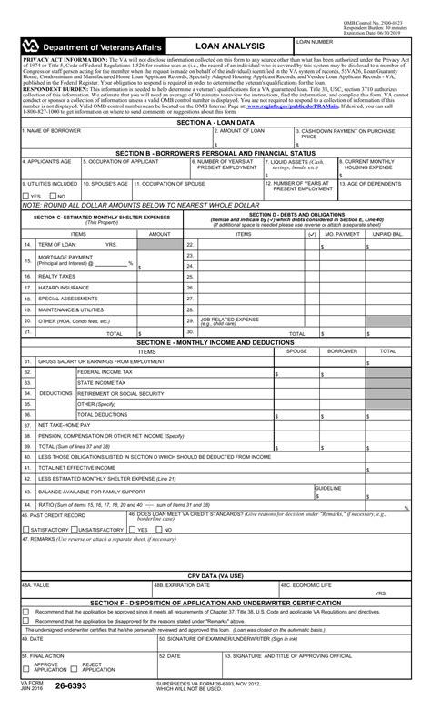 5 Ways To Fill Out Va Form 26-6393