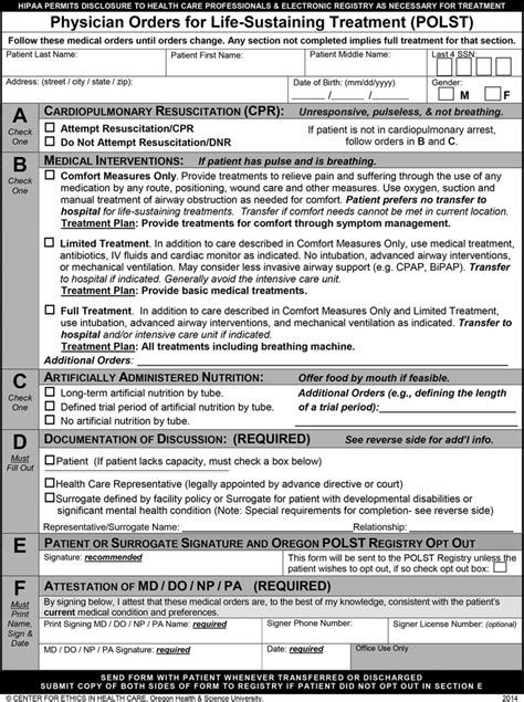 5 Ways To Fill Out Wa Polst Form