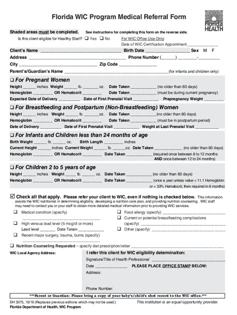 5 Ways To Fill Out Wic Form Nyc