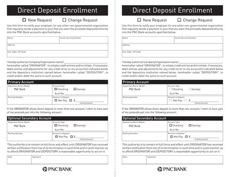 5 Ways To Fill Pnc Bank Direct Deposit Form