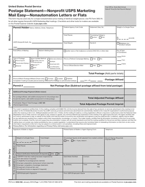 5 Ways To Fill Ps Form 3602-Nz Easily