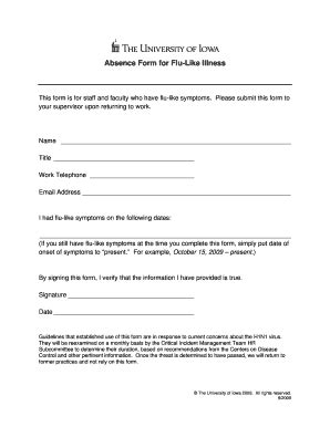 5 Ways To Fill Uiowa Absence Form Correctly