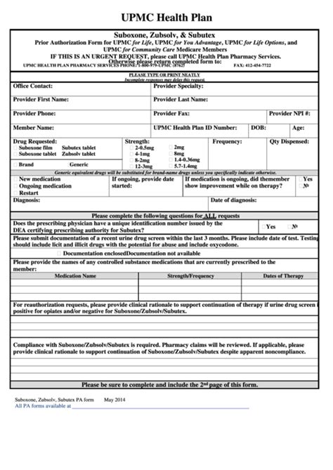 5 Ways To Fill Upmc Medication Prior Auth Form