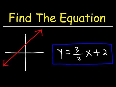 5 Ways To Find The Equation Of A Line